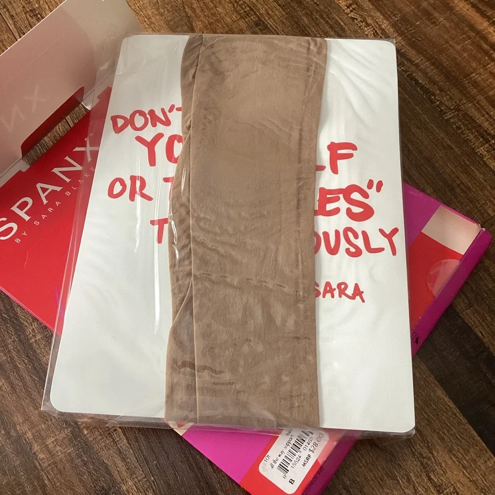 Spanx by Sara Blakely All Day Shaping Gradual Compression Sheers Size B Nude NEW